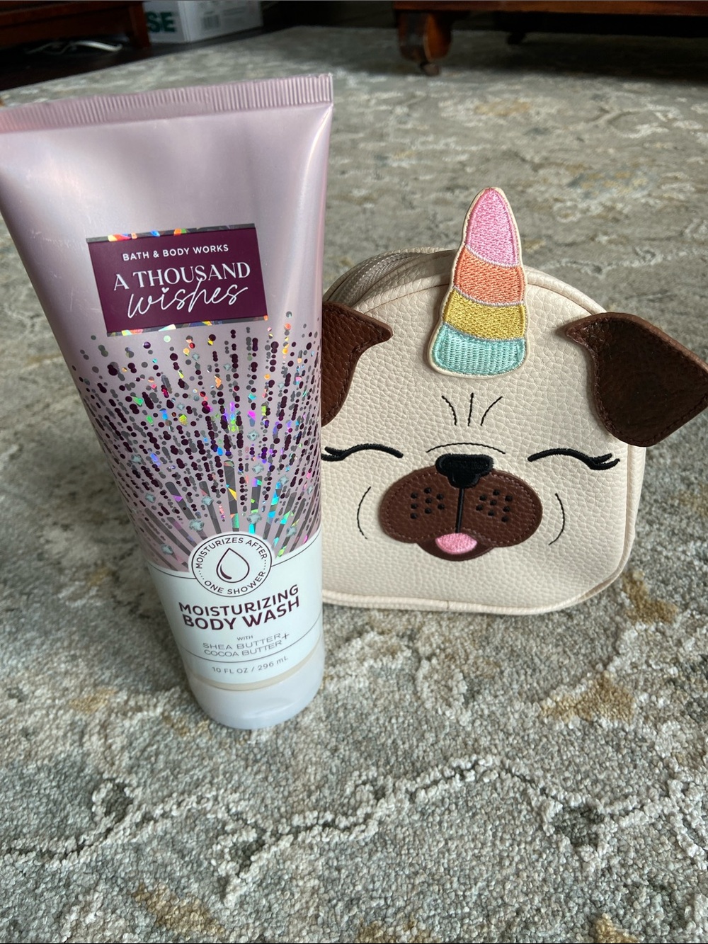 Bath & Body Works Pugicorn Cosmetic Bag